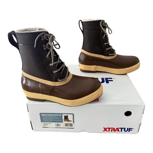 Xtratuf Women’s 8” Insulated Legacy Waterproof Boot Commercial Grade Size 10 - Picture 4 of 12
